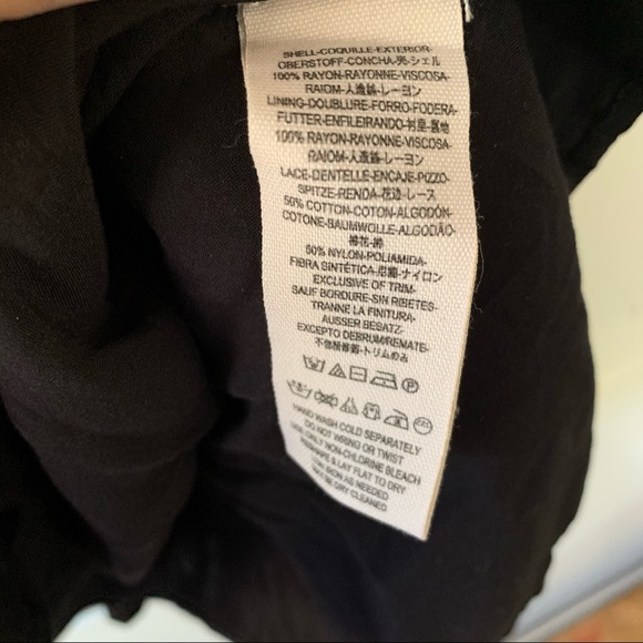 Free People crochet Black Long Sleeve Short Casual Dress size xs - Picture 6 of 6